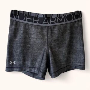 Women’s Small Size 4-6 Under Armour Gray HeatGear Athletic Compression Shorts